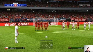 PES 2019 | Honduras vs Chile | Sanchez Free Kick Goal | Friendly Match