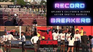 2022 TF - Arcadia Invite - 4x100 Shuttle Hurdle Relay (Boys Invitational)