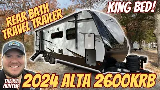 2024 Alta 2600KRB | Rear Bath Travel Trailer with King Bed!