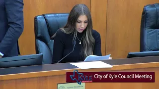 Kyle Council Sept 21st 2021