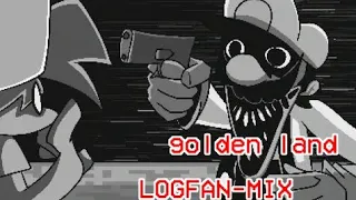 FNF - Mario's Madness V2 - Golden Land LOGFAN-MIX