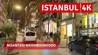 Istanbul, Turkey 2022 Nisantasi Neighbourhood |17 January Walking Tour|4k UHD 60fps
