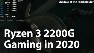 Gaming on AMD Ryzen 3 2200G Vega 8 in 2020. 10 Games Tested