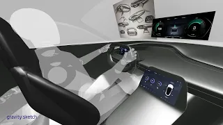 Quick Spin: Porsche Interior Concept in Gravity Sketch