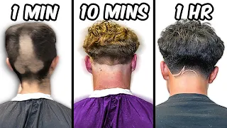 1 Minute vs 1 Hour Haircut!