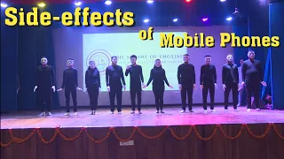 Silent/mime act | side-effects of Mobile | excessive use of phone in life | group Stage performance