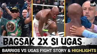 Mario Barrios 2 beses pina BAGSAK si Yordenis Ugas | Watch the Fight Story and Highlights