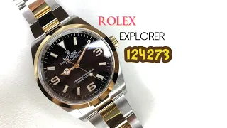 Rolex Explorer i two Tone 124273