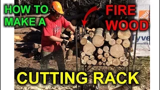 DIY Super Log Cutting Rack for your firewood