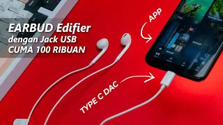 Earbud Edifier dengan Jack USB cuma 100 ribuan (Edifier P 180 USB C)