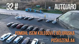 32# Pomohl jsem kolegovi z Běloruska, poškozená Audi A4 a opět hydraulická hadice