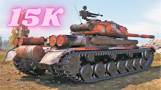 15.000 Steel Wall + 9.500 Damage IS-4  World of Tanks,WoT Replays tank battle