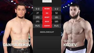 Анварбек Даниялбеков vs. Якуб Кедиев | Anvarbek Daniyalbekov vs. Yakub Kediev | ACA YE 35