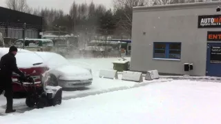 Snöslunga Snöröjning CayRo 7LX i blötsnö del 2