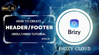 How to Create Header and Footer in Brizy Cloud | ENIC