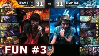 Ice vs Fire fun (troll) Show Match 3 - Faker Zhonya Zed vs xPeke Maokai | LoL All-Star 2016 Day 4