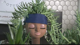 St. Charles woman makes potted plants out of doll heads of different races
