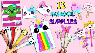 12 DIY - SCHOOL SUPPLIES IDEAS YOU WILL LOVE - BACK TO SCHOOL HACKS