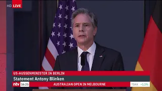 LIVE: US-Außenminister Blinken hält eine Rede bei der Atlantik-Brücke