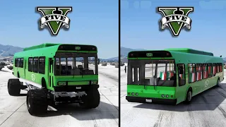 GTA 5 WhatsApp Monster Truck Bus vs WhatsApp Normal Bus | WHICH IS BEST? | LAXHUL