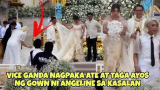 VICE GANDA TAGA AYOS NG GOWN NI ANGELINE, VICE NAGPAKA ATE KAY ANGELINE SA KANYANG KASAL