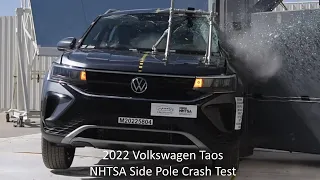 2022-2023 Volkswagen Taos NHTSA Side Pole Crash Test