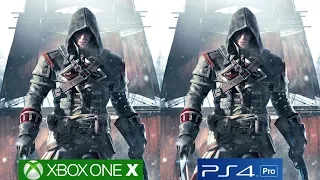 Assassin’s Creed Rogue Remastered - PS4 Pro vs Xbox One X Graphics Comparison [4K/60fps]