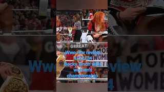 wwe raw review 4/22/24 the man Becky lynch win women's championship!!