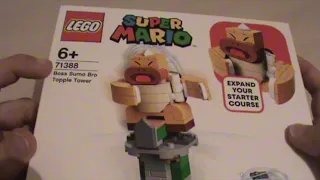 Lego Super Mario 71388 Падающая башня босса братца-сумо. Дополнительный набор Распаковка Сборка