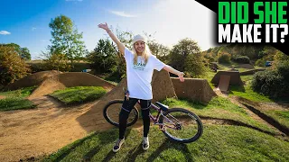 NEW RIDER ATTEMPTS TO RIDE THE PLAYGROUND DIRT JUMPS!!