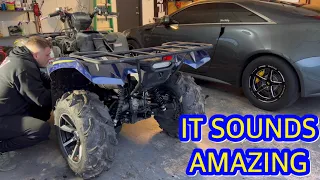 A MUST: 2023 Yamaha Grizzly 700 with MBRP Exhaust and EHS Programmer!
