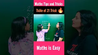 Easy Table Trick 🔥| Table of 21 Easy Trick #fun #ashortaday #viral #shorts #youtubeshorts #tables