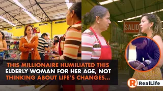 This millionaire woman humiliated this old woman because of her age.