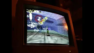 Playing 'Pseudoregalia' on a Leading Edge SVGA CRT