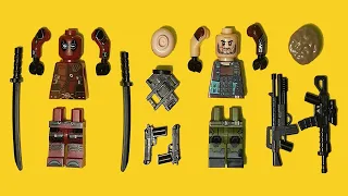 LEGO Wade Wilson & Cable | Deadpool 2 | Unofficial Minifigure | Marvel Movies