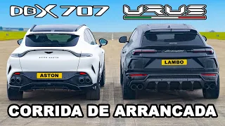 Aston Martin DBX 707 vs Lamborghini Urus: CORRIDA DE ARRANCADA