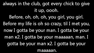 Chris Brown - Gotta be your man (Lyrics on screen) karaoke Graffiti