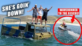 Testing Our New Recovery Vehicle Went Terribly Wrong 😑 (WaveRunner Rescues TANK!)