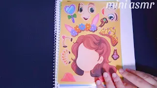 [ToyASMR] Satisfying with Sticker Book Making Princess faces and accessories