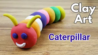 #Clay #ClayArt / How to make Caterpillar Clay modelling / Easy clay modelling for kids / Play doh