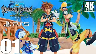 KINGDOM HEARTS FINAL MIX - Gameplay Walkhtrough Part 01 - PS5 4K 60 FPS