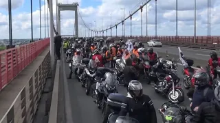 Manifestation des motards contre le ct a bordeaux le 22 04 2023