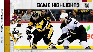 Coyotes @ Penguins 1/25/22 | NHL Highlights