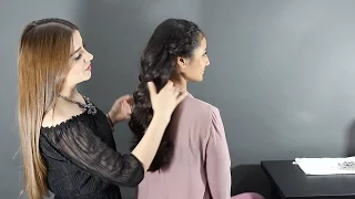 Easy Braided Half-Up Quinceanera Hairstyle Tutorial