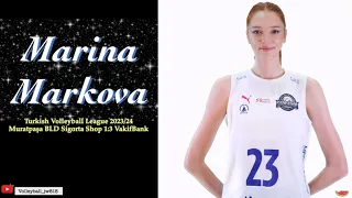 Marina Markova │ Rising Star │ MURATPAŞA BLD. vs Vakıfbank │Turkish Volleyball League 2023/24