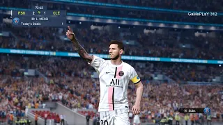 PES 2021 - PSG vs Clermont - Full Match All Goals - Messi Scored Goal