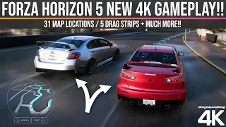 Forza Horizon 5 - Subaru VS Mitsubishi 4K Gameplay + 5 MINUTE FULL MAP REVEAL!!!