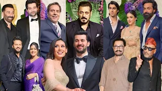 Sunny Deol Son Karan Deol Wedding Reception | Salman Khan, Dharmendra, Kapil Sharma, Bobby Deol