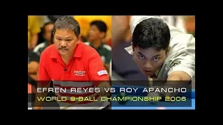 Legend Efren BATA  Reyes vs. Roy APANCHO World 9-Ball Championship 2006