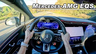 2022 Mercedes-AMG EQS - Driving The 751hp Luxury EV (POV Binaural Audio)